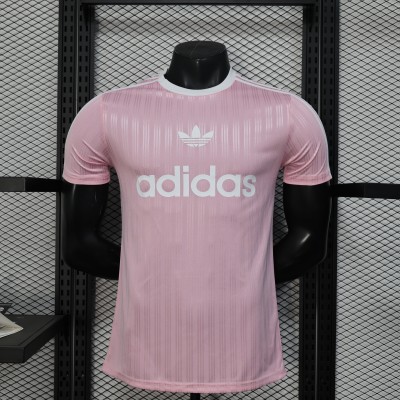 Jacquard Three-Leaf Casual Style Pink