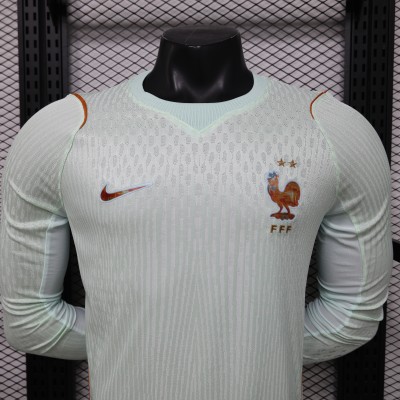 2026 S-3XL France Away Long Sleeve (Star and F Embroidery)