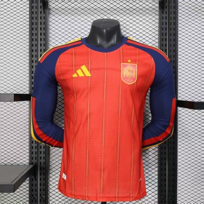 S-3XL 2026 Spain Home Long Sleeve