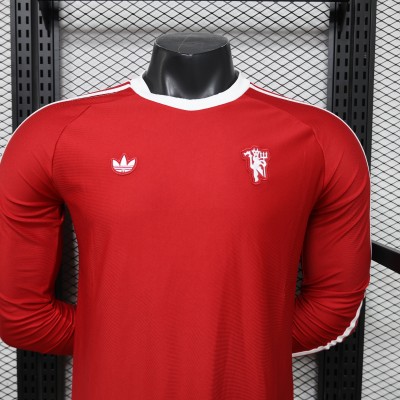 2026 S-3XL Manchester United Casual Retro Long Sleeve