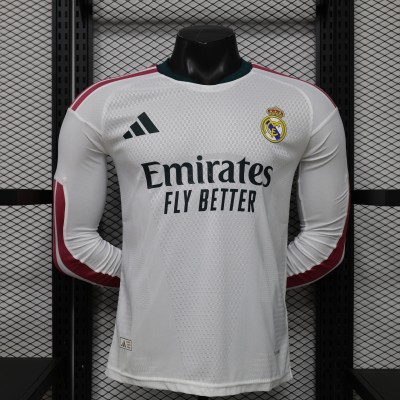 2026 S-3XL Real Madrid Home Long Sleeve